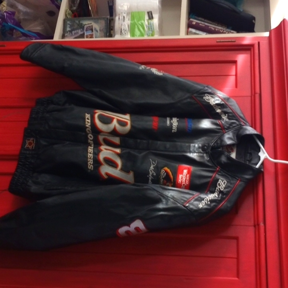 Dale Earnhardt Jr Leather bomber Coat